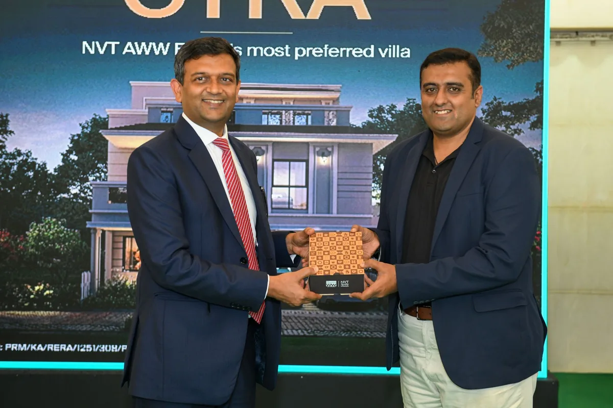 Harish Chabbria with NVT leadership at a project launch